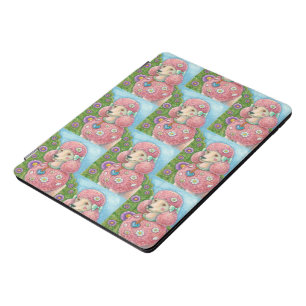 PINK FRENCH POODLE DOG IPAD PRO COVER *More