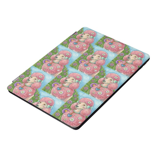 PINK FRENCH POODLE DOG IPAD PRO COVER *More (Side)