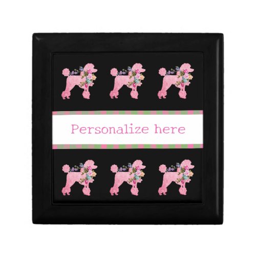 Pink French Poodle  Gift Box
