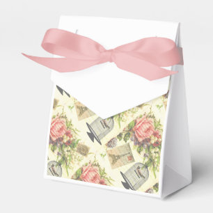 Pink French Theme Vintage Paris Party Favor Boxes