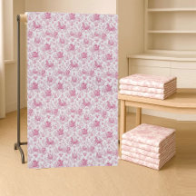 Pink French Toile De Jouy Pastoral Chariot Scene