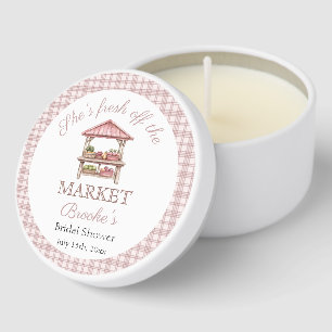 Pink Fresh off the market country Bridal Shower Mini Candle Favors