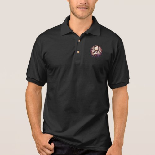 Pink Freud dark side of your mom stained glass Polo Shirt