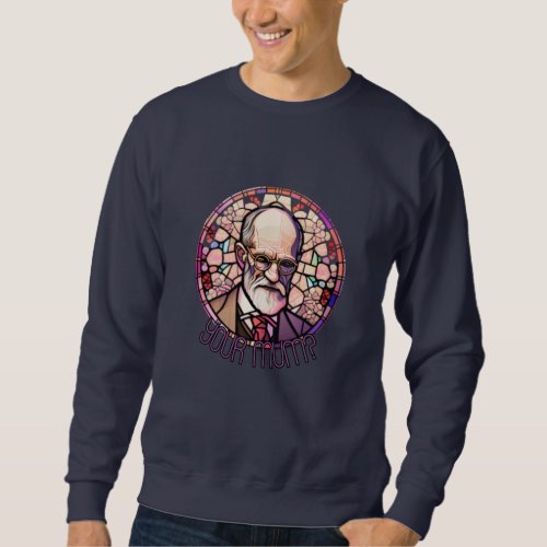 Pink Freud dark side of your mom stained glass Sweatshirt