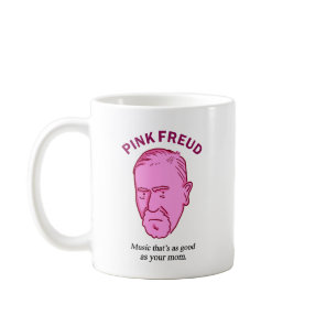 Pink Freud Funny Music Psychology Pun Mug