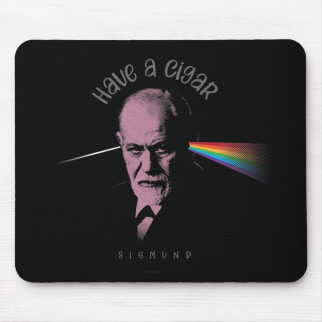 Pink Freud (Have A Cigar) Mouse Pad (Front)