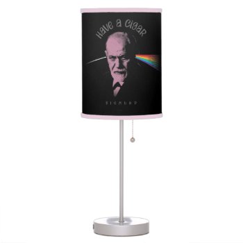 Pink Freud (have A Cigar) Table Lamp by eBrushDesign at Zazzle