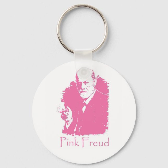 Pink Freud keychain (Front)
