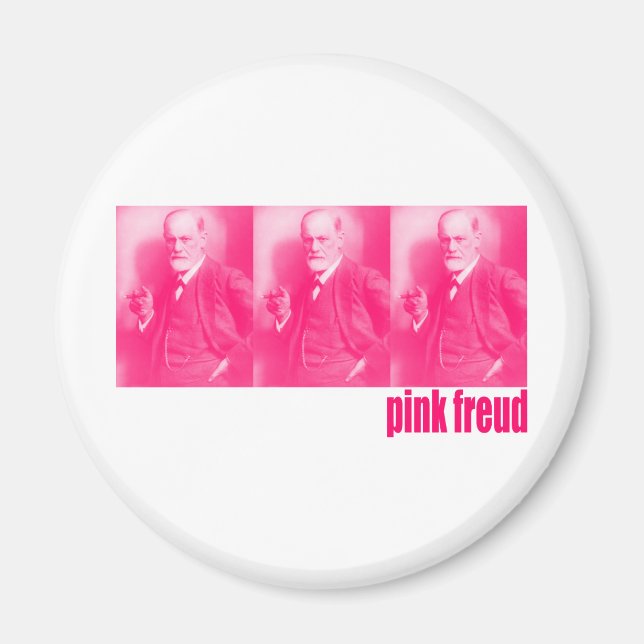 Pink Freud Magnet (Front)