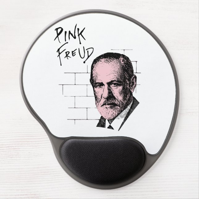 Pink Freud Sigmund Freud Gel Mouse Pad (Front)