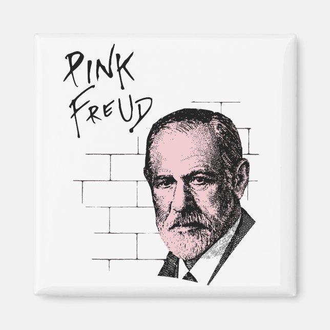 Pink Freud Sigmund Freud Magnet (Front)