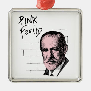 Pink Freud Sigmund Freud Metal Ornament