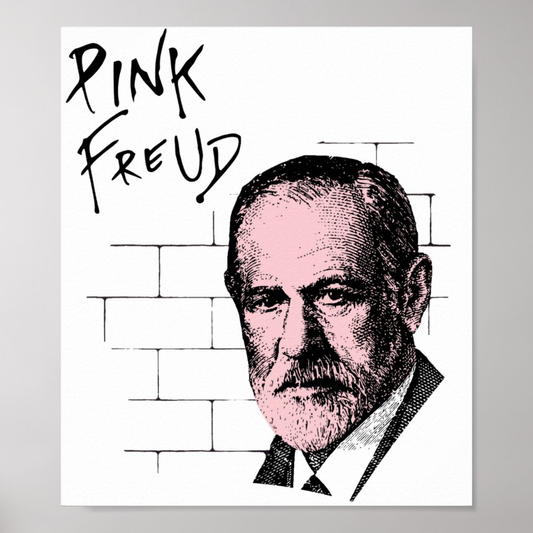 Pink Freud Sigmund Freud Poster | Zazzle