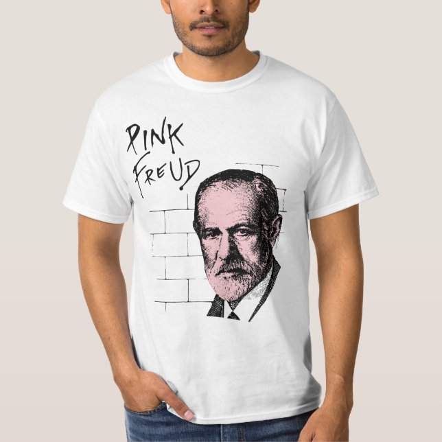 Pink Freud Sigmund Freud T-Shirt (Front)