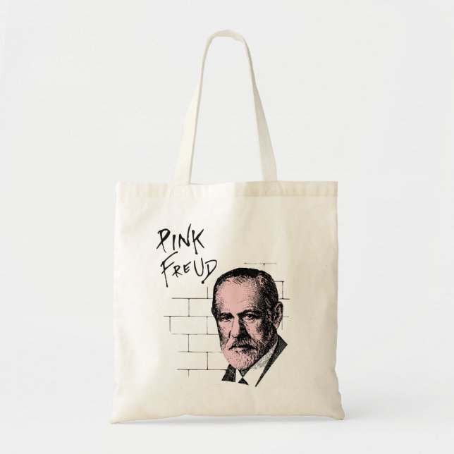 Pink Freud Sigmund Freud Tote Bag (Front)