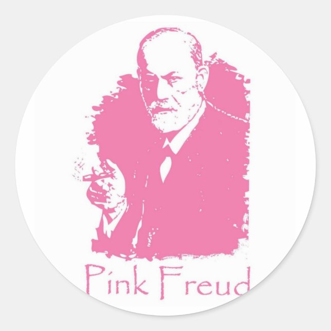 Pink Freud Sticker (Front)