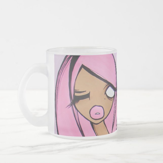 "Pink Friday" Frosted Mug (Left)