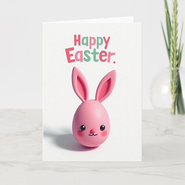 Pink Friend Holiday Card (Front)