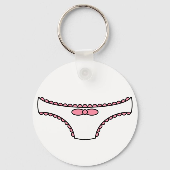 Pink Frilly Panties Keychain (Front)