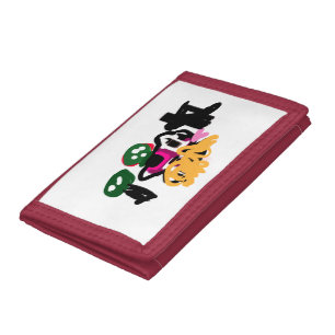 Pink Frog cool Trifold Wallet