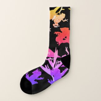 Pink Frogs Socks