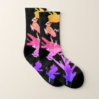 Pink Frogs Socks