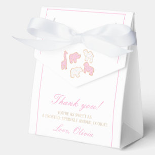 Pink Frosted Animal Cookie party party guest  Favor Boxes