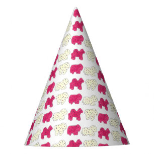 Pink Frosted Animal Crackers Cookies Party Fun Party Hat