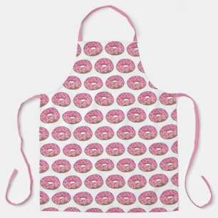 Pink Frosted Donut Doughnut Sprinkles Junk Food Apron