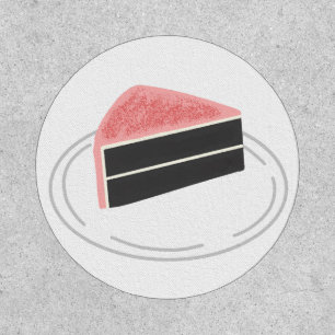 Pink Frosting Chocolate Cake Slice For Bakers Patch