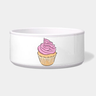 Pink Frosting Cupcake Yummy Birthday Party Cupcake Bowl