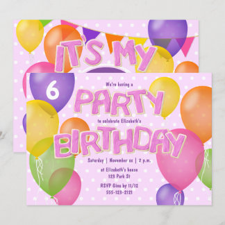 pink frosting cutout cookies girls birthday invitation