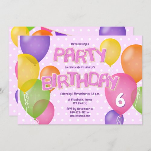 pink frosting cutout cookies girls birthday invitation