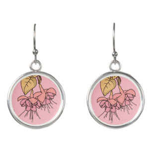 Pink Fuchsia Earrings
