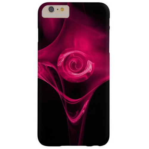 PINK FUCHSIA FRACTAL ROSE BARELY THERE iPhone 6 PLUS CASE