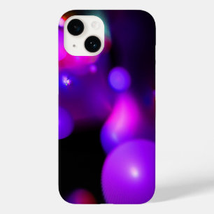 PINK FUCHSIA PURPLE FRACTAL BUBBLES IN BLACK Case-Mate iPhone 14 CASE