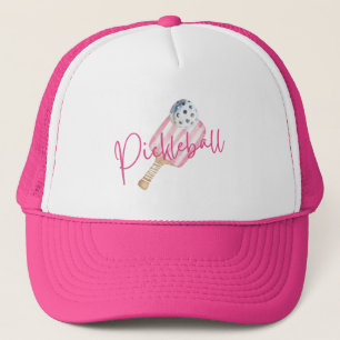 Pink Fun Pickleball Trucker Hat