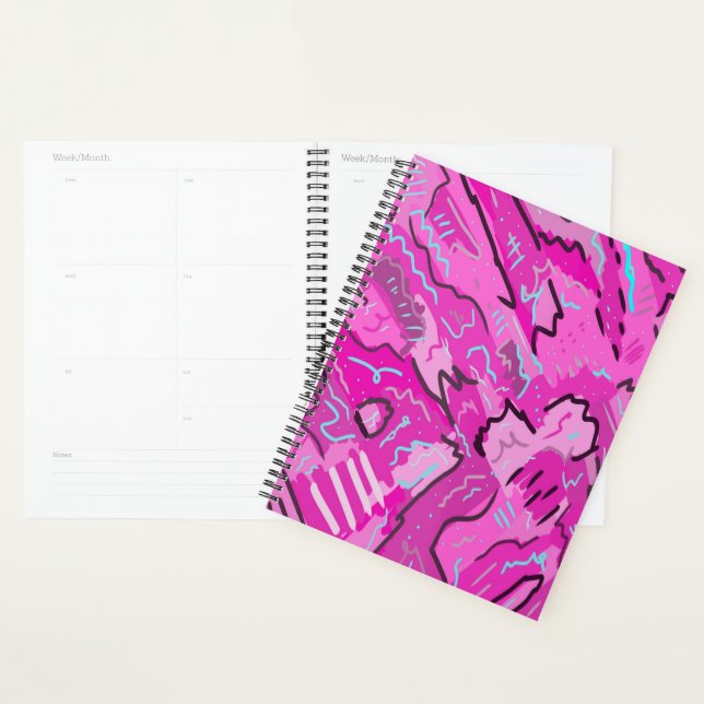 Pink! Fun with Abstract Art  Planner (Display)