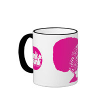 Pink Funk Afro Puff Chick Mug