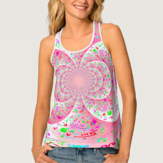 Pink Funky Spiral Tank Top