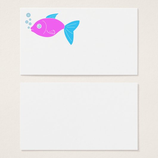 Pink funny fish (Front & Back)