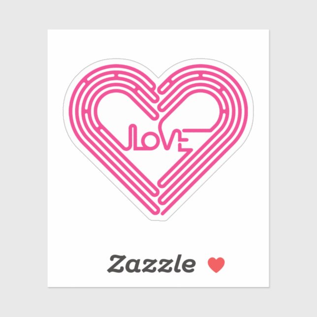 Pink Funny Love Game Sticker (Sheet)