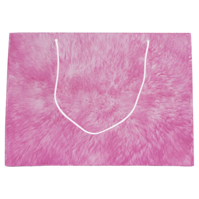 Pink Fur Frenzy Large Gift Bag (Front)