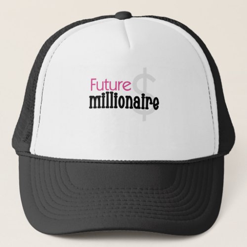 PINK FUTURE MILLIONAIRE TRUCKER HAT