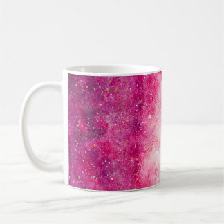Pink galaxy coffee mug