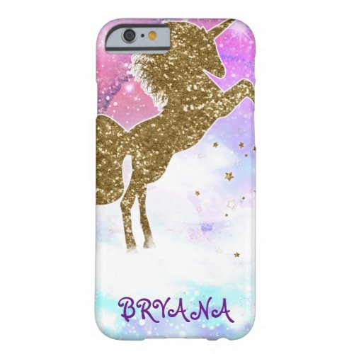 Pink Galaxy Magical Unicorn Cosmic Sparkle Barely There iPhone 6 Case