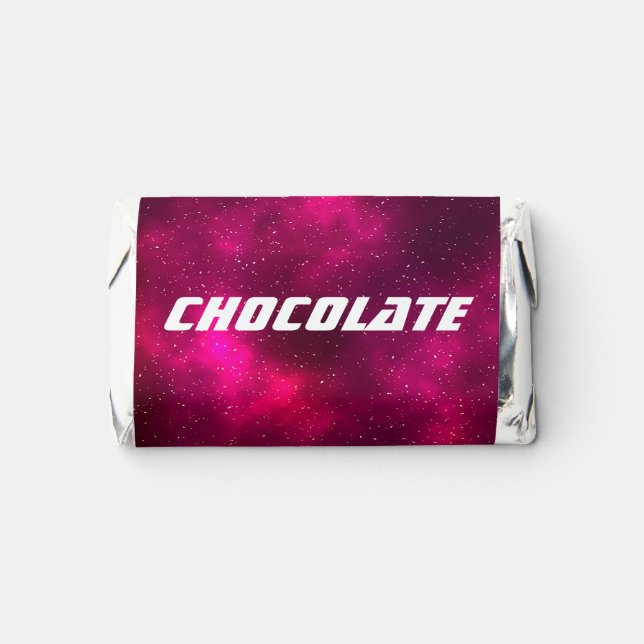 Pink Galaxy Nebula Hershey's Miniatures (Front)