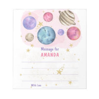 PINK GALAXY SPACE birthday time capsule message