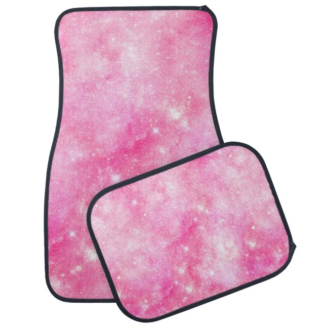 Pink Galaxy Universe Car Floor Mat (Set)