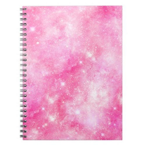 Pink Galaxy Universe Notebook